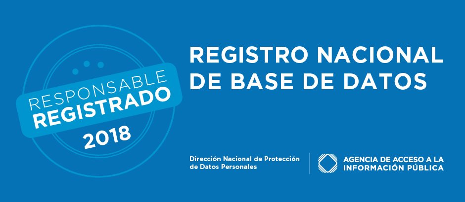 Registro base de datos 2018