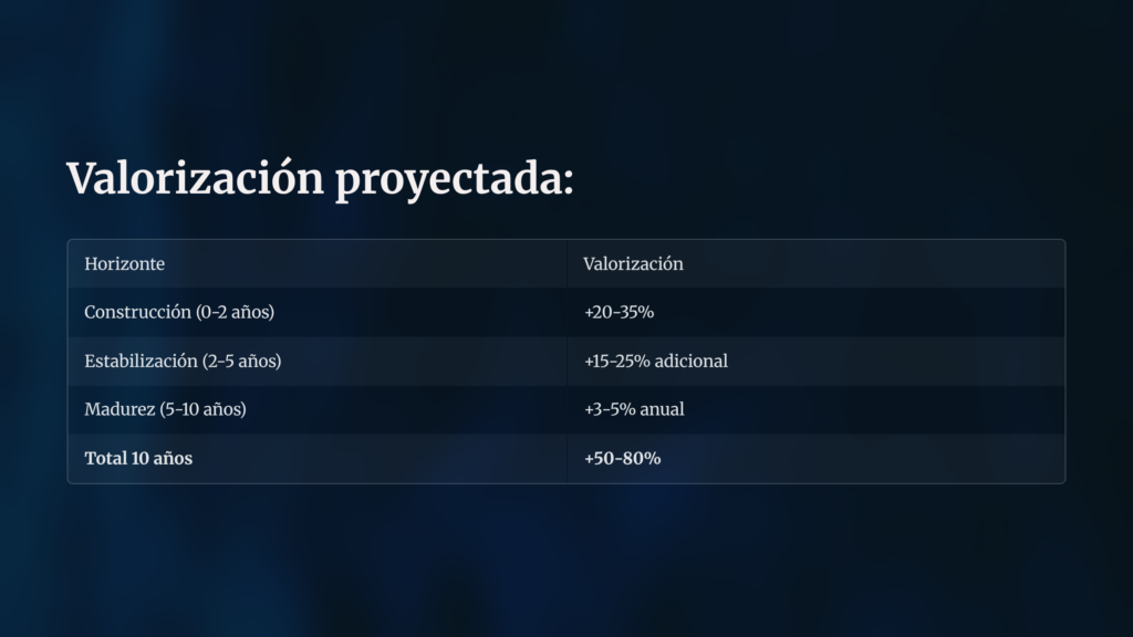 6 Valorizacion proyectada