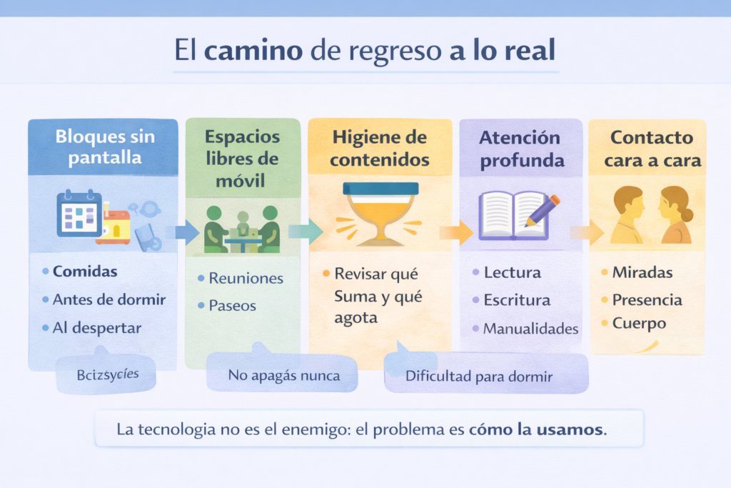 El camino de regreso a lo real