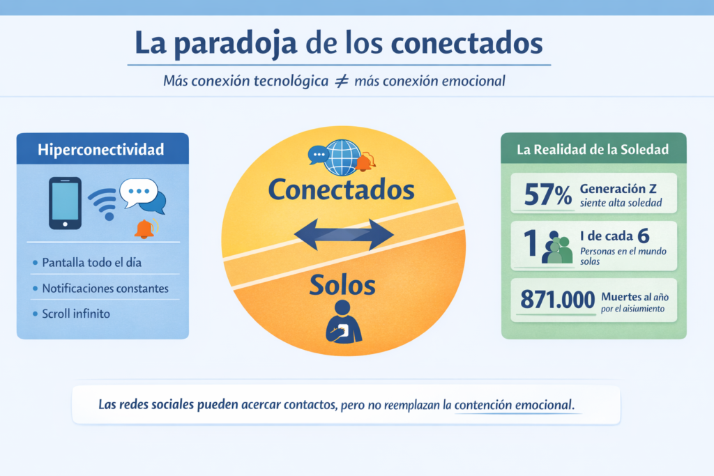 La paradoja de los Conectados